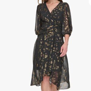 EUC DKNY Balloon Sleeve with Side Knot - 18W - $109 MSRP